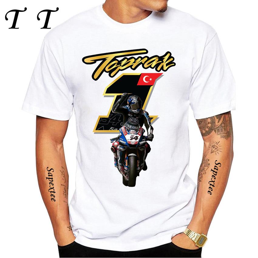 Toprak Razgatlioglu Number 54 Legend T-Shirt Summer Men Short Sleeve Hip Hop Casual Shirt Harajuku Motorcycle Sport White Tees