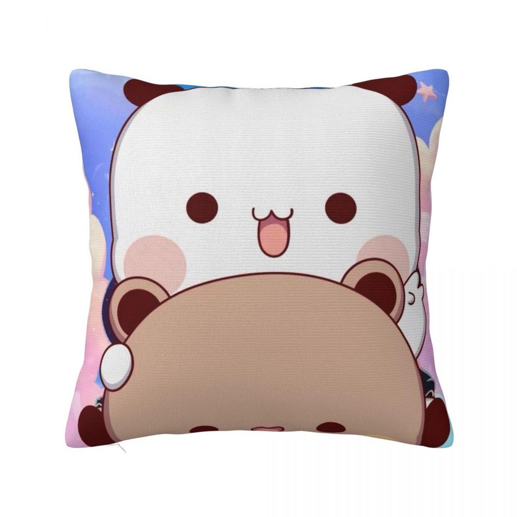 Cute Bubu & Dudu Pillow Case Kawaii Pillow Cover Square Pattern Cushion Cover Pillowcases For Chair Sofa Home Decoration