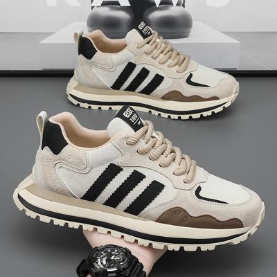 Erkek ayakkabıları ilkbahar nefes alabilen günlük ayakkabılar yumuşak taban trend gençlik spor koşu ayakkabıları çok yönlü renk uyumu moda ayakkabılar