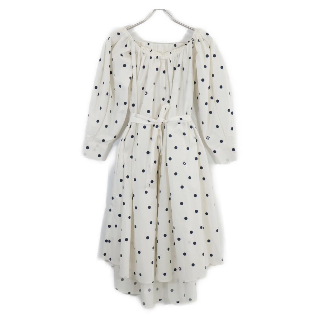 Maje MFPRO3820 Dot Off-the-Shoulder Dress Dress 1 whiteUsed