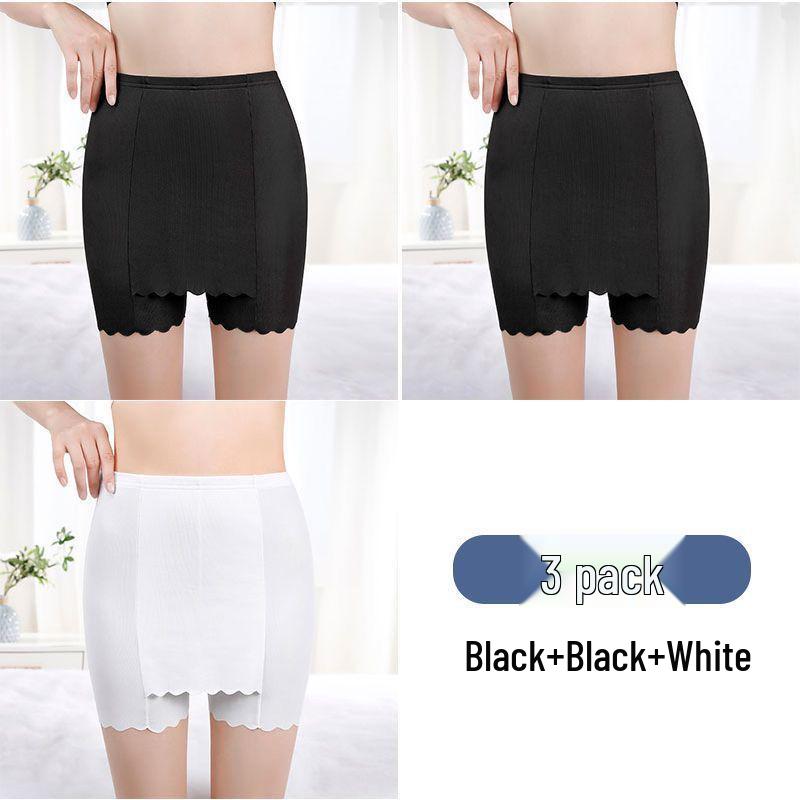 Eisseide Damen Doppel-Lagen Nahtlose Anti-Expositions Sicherheits-Shorts