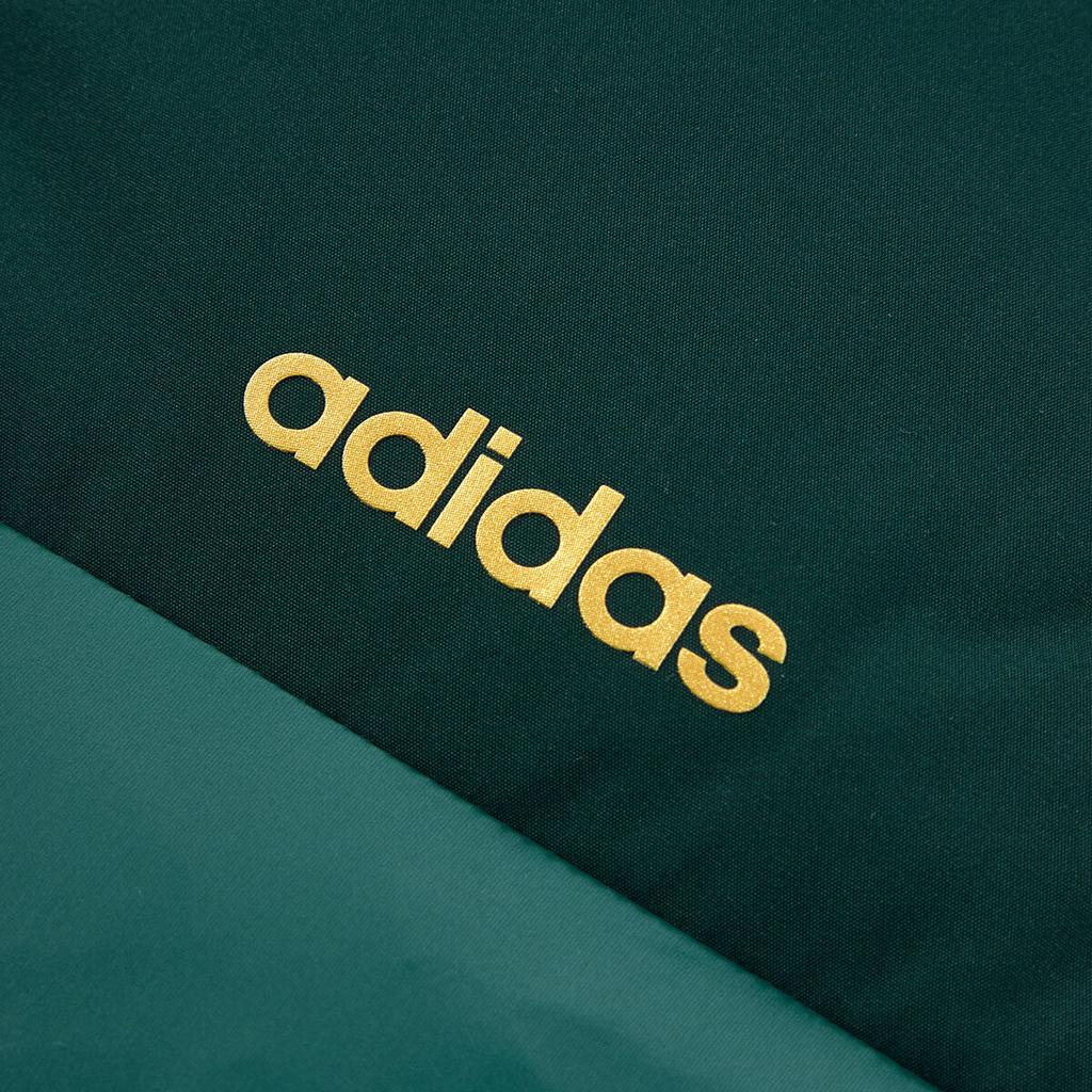 adidas Water Resistant Stand Collar Zipper Duck Down Warm Striped Puffer Jacket Men Outerwear KB5636