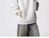 Men's American-Style Heavyweight Half-High Collar Button-Up Hoodie - Autumn/Winter Trendy, Loose Fit, Plus Velvet, Thickened Jacket.