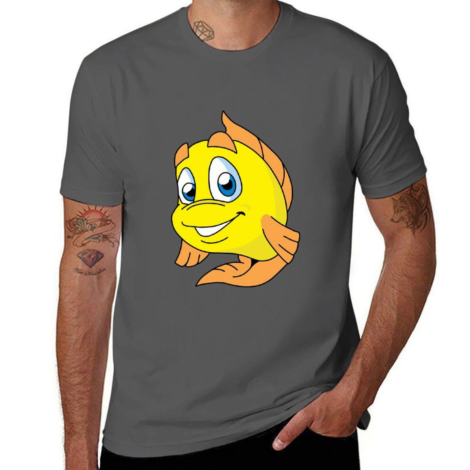 

Freddi t 100% for man man Fish T-Shirt shirts t cotton shirt 4XL