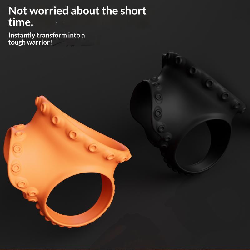 Silicone Retardant Penis Ring Strong Erection For Man Testicle Sleeve Restraint Adult Toys Cock And Ball Ring Soft Dick Lock