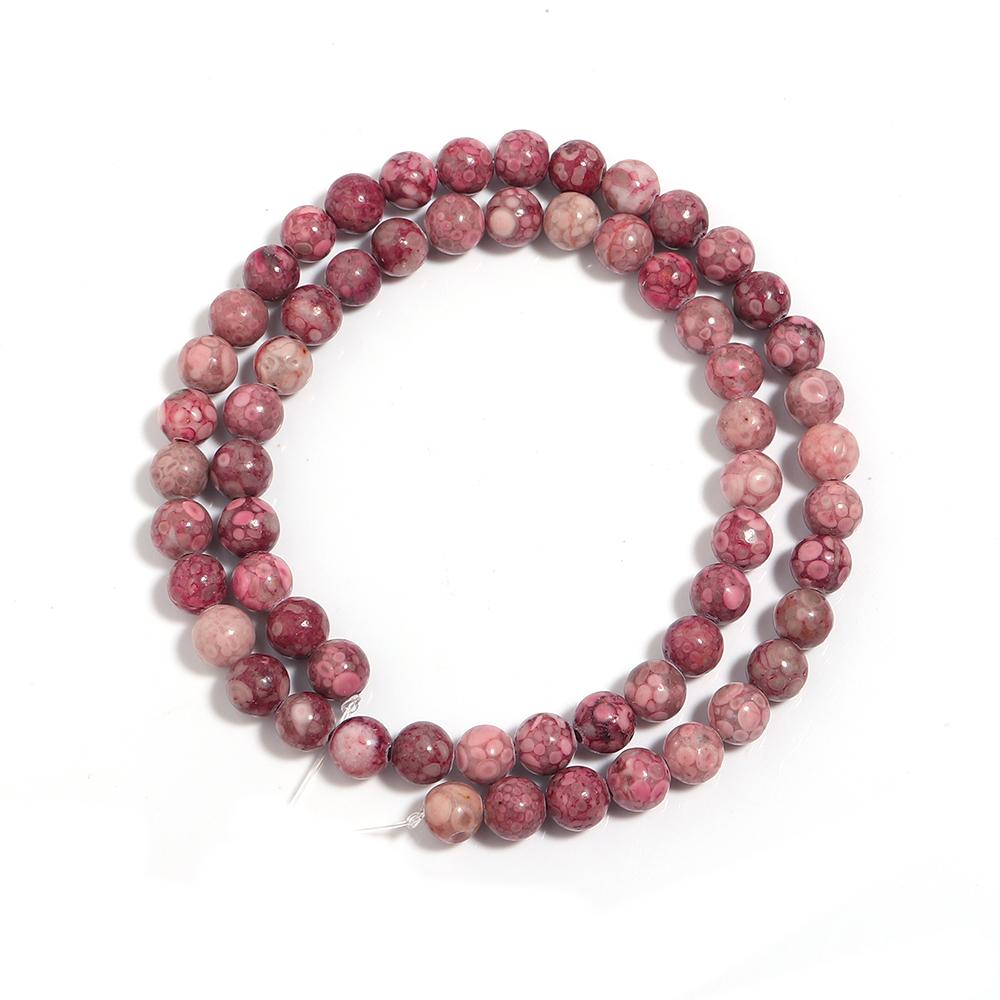 1 Strand 4 6 8 10 12mm Natural Red Maifan Stone Beads Round Loose Gem Beads For DIY Jewelry Making Bracelet Necklace Accessories