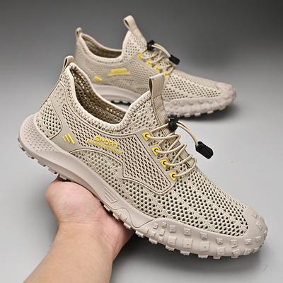 New Breathable Mesh Men Sneakers Outdoor Shoes for Men Summer Hiking Shoes Big Size 38-46 Water Shoes Athletic Walking Shoes