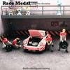 Repairman Figure Model 1:64 Scale Hand Painted Miniature Figure for Miniature Scenes Dioramas Props,Model Car Displays