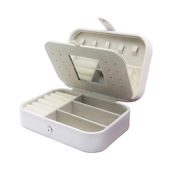 

Держатель для ювелирных изделий, компактное хранилище, водонепроницаемый браслет с несколькими сетками, органайзер для ювелирных изделий, чехол, подарки на день рождения белый