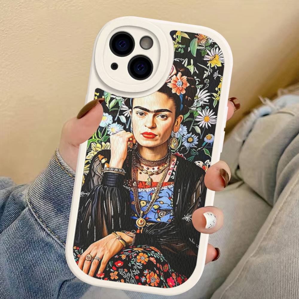Fashion F-Frida K-KahlosS Phone Case For IPhone 16 15 14 13 12 11 Pro Max Plus Shockproof Leather Cover