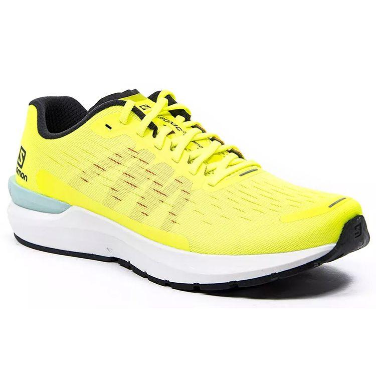 SALOMON Sonic 3 Balance Breathable Durable Low-Top Running Shoes Men Sneaker Fluorescent-Yellow 411273
