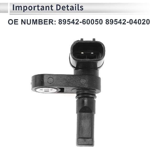 Front Right ABS Wheel Speed Sensor for Toyota 4Runner 2003-2024, for Toyota Tacoma 2005-2023 ABS Sensor No.89542-60050 1 Pcs