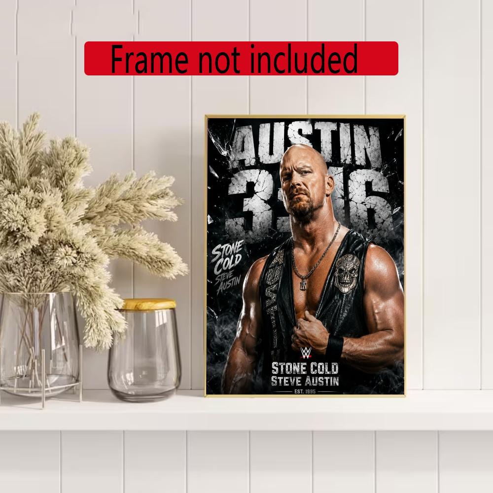 Stone Cold Steve Austin 5D Diamond Painting Round Diamond Rhinestones Mosaic Diamond Embroidery Wall Paintings Rhinestones Gift Frameless