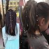 Kids Handmade Wig Elastic Hair Band Dimensional Dolls Flowers Rubber Band Hair Accessories