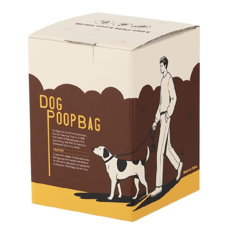 18 Rolls Chocolate Scented Pet Poop Bags Easy to Use Waste Bag for Dog with Easy Tear Feature Outdoor Walking Essential