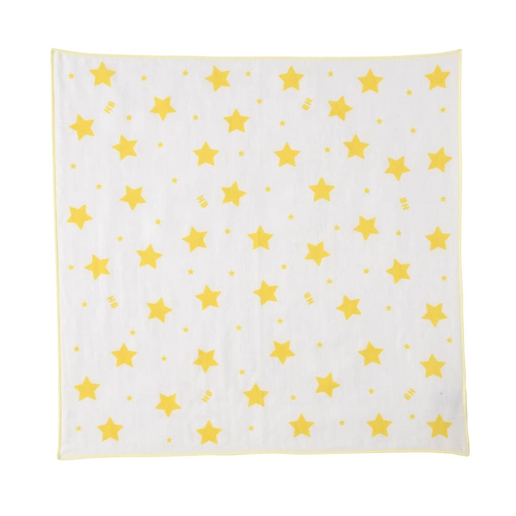 MIKI HOUSE HOT BISCUITS Gauze Handkerchief Boys and One Size Fits Set, Girls, Newborn, White, All, 76-8037-490