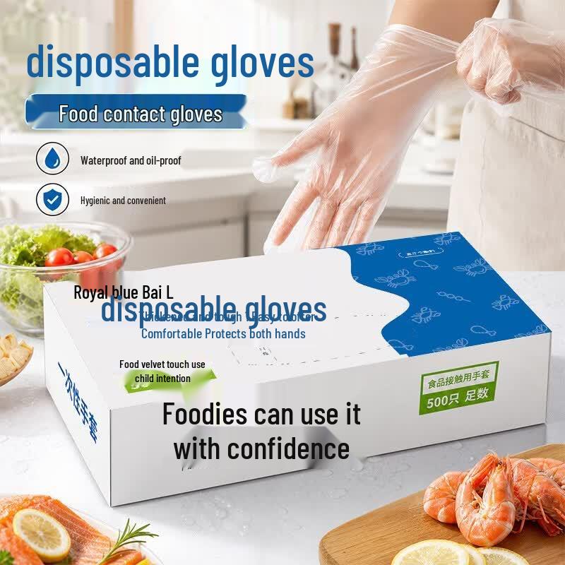 Disposable Transparent PE Gloves