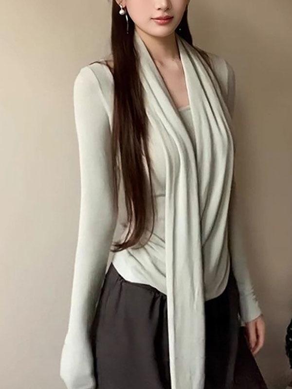 Stilvolles Damen-Langarm-Trägertop - Figurbetont, Lässig & Süß für Herbst/Winter