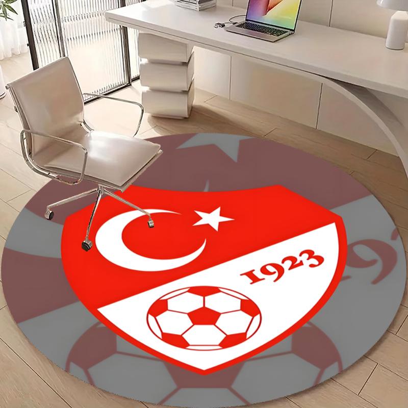 Personalized Bizim Çocuklar Türkiye Round Chair Office Rug - Perfect for Mat, Office Chair & More - Ideal Gift for Birthdays and Holidays