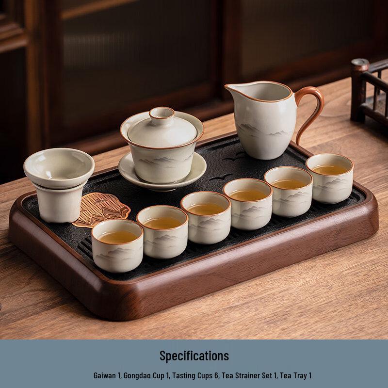 Chaxun Ru Kiln 10-Piece Kung Fu Tea Set