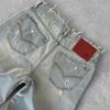 Washed Distressed Straight Fit Denim Jeans Men Women Casual Streetwear 2025