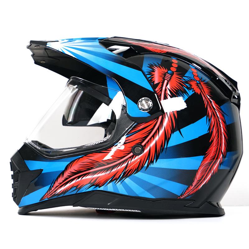 

Трансграничный DOT-шлем для мужских и женских мотоциклов. Внедорожные шлемы с двойным зеркалом. Шлемы с полным покрытием могут соответствовать новому национальному стандарту 3C. M