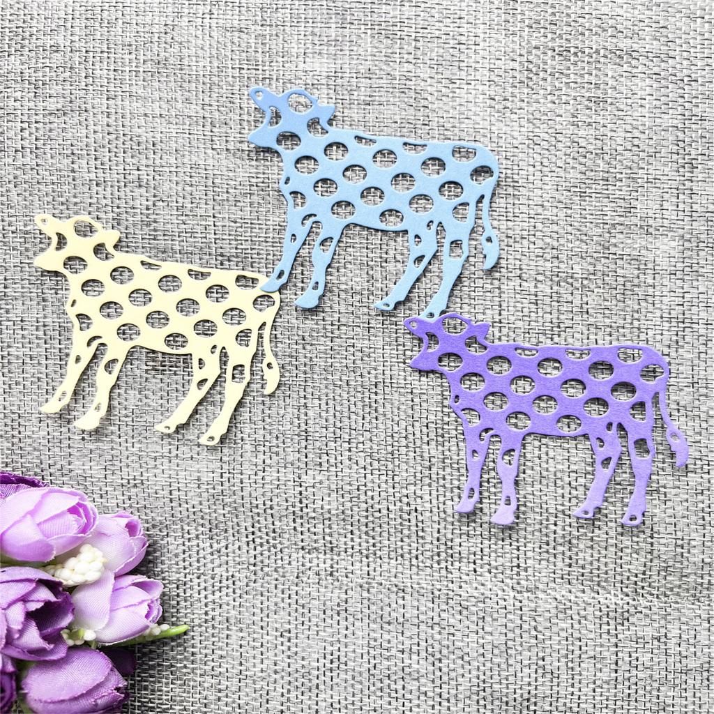Metal Die Cuts Cow Embossing Stencil Cutting Dies for Card Making Scrapbooking Paper Craft DIY Template Handmade Mold