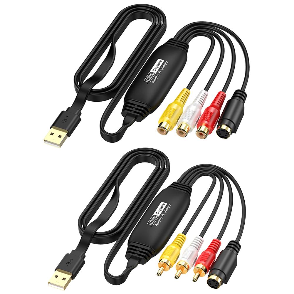 USB Video Capture Card VHS VCR TV DVD USB To AV Video Capture Adapter RCA To USB Video Converter for  PC