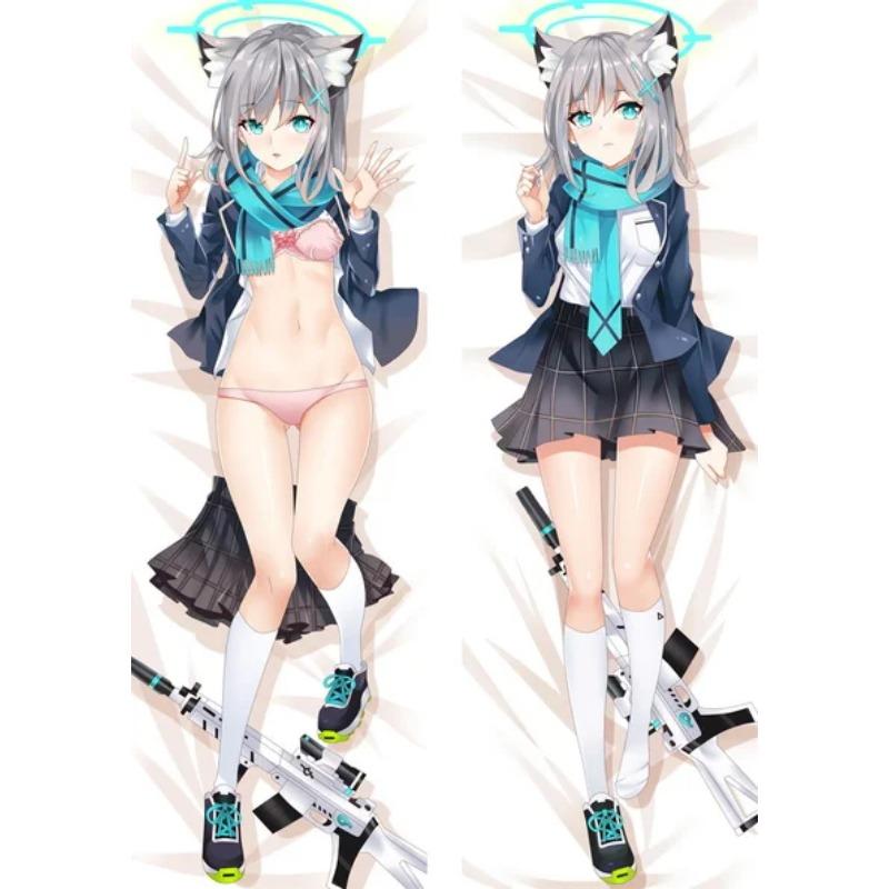 

60x180 см аниме Dakimakura Blue Archive tsubaki наволочка обнимающая наволочка для тела длинная наволочка подарок 34x100cm Peach Skin красный