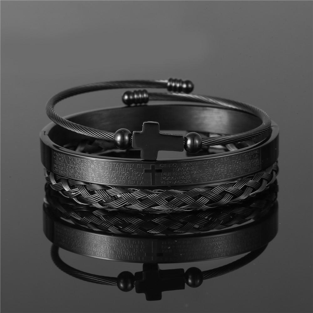 Punk-Retro-Armbänder aus Stahl mit geometrischen Formen für Herren mit mehrfarbigen Spiralen – ideal als Geschenk für Festivals