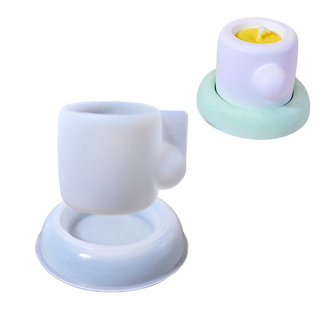 Reusable Coffee Cup Silicone Crafting Mold For Epoxy Resin Candle Making Concrete Plaster Home Decoration Gift Mould
