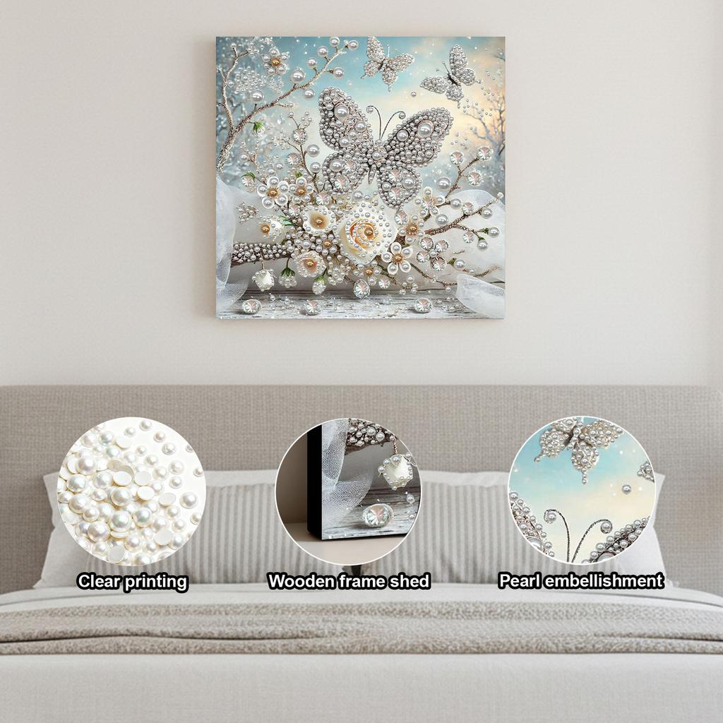 Damen DIY Perlen Diamant Kunst Kits Mit Rahmen Diamant Punkte Malereien Bild Kunsthandwerk für Erwachsene/Anfänger Geschenk Heimdeko