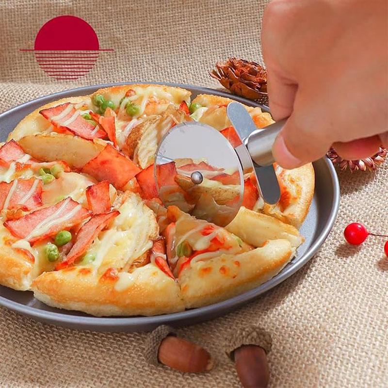 Stainless Steel Pizza Wheel Cutter Ideal Pizza Wheel Scissors Pizza Pie Waffle Dough Biscuit Kitchen Accessories Gadgets