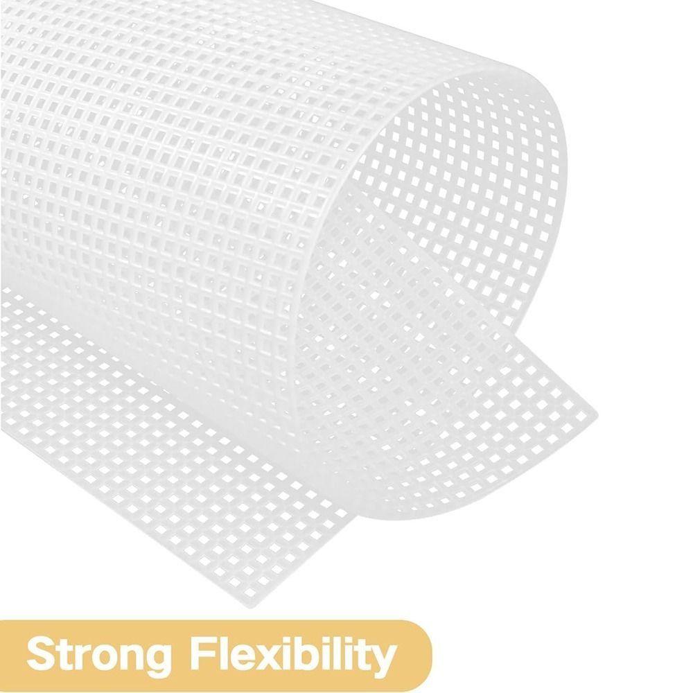 Purse Making Supplies 7CT Bag Mesh Grid White Black Plastic Bag Sheets 33.5x26CM Net Cover Acrylic Yarn Crafting Knit