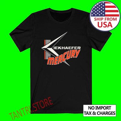 Kiekhaefer Mercury Fishing Racing Heren Zwart Maat S tot 3XL