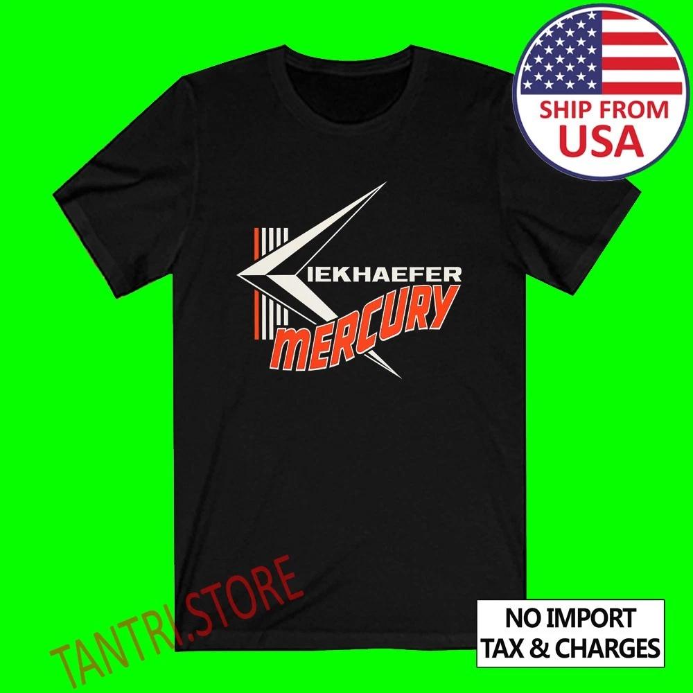 Kiekhaefer Mercury Fishing Racing Men s Black Size S to 3XL 4XL