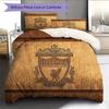 Set Copripiumino Trapuntato con Fantasia Liverpool Football Club Decorazione per la Casa Regalo (1 * copripiumino + 2 * federe senza imbottitura).xwn