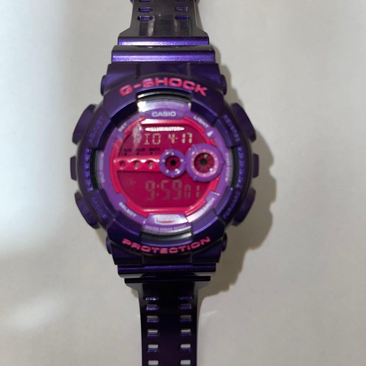 Used CASIO G-SHOCK Crazy Colors Purple x Pink Digital Watch