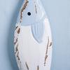 Small Fish Pendant with Hemp Rope Easy To Hang No Drilling Handmade Solid Wood Coastal Style Wall Ornament