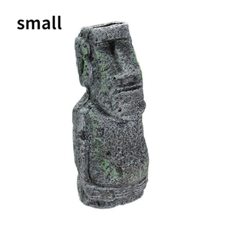 

Острів Пасхи. Кам’яна статуя. Смола. Орнамент. Прикраса для акваріума. Декор акваріума зі штучного каменю. S-12.9X5.5CM