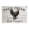 Vintage Chicken Coop Funny Sign, Farm Fresh Eggs Rustic Decor Plaque