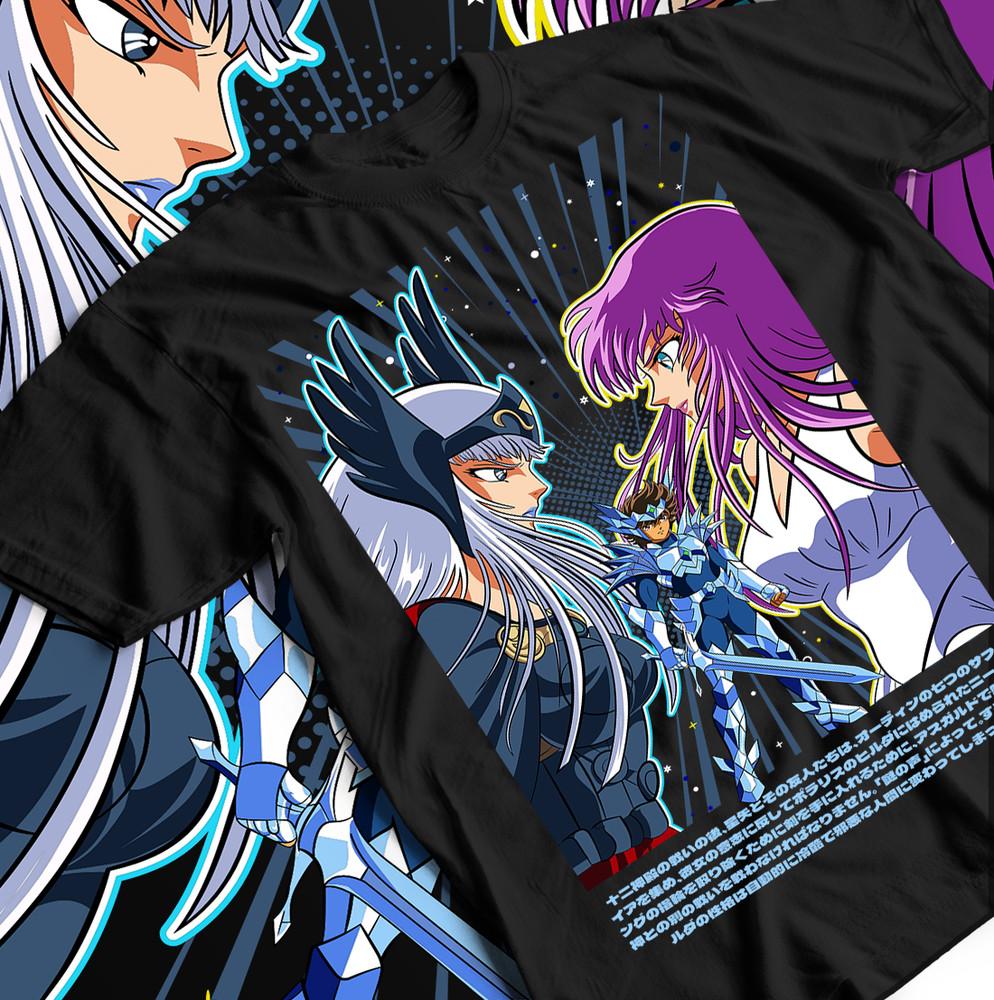 Saint Seiya Anime Unisex Tee, Cosplay Top, Japanese Cartoon Merch Shirt, GIFTS.