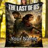Custom Name The Last of Us Theme Printed Blanket - Perfect for Couch, Bed, Travel & Outdoor Use | Machine Washable, Cozy & Durable.