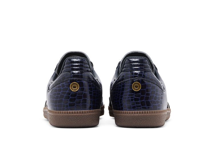 adidas Buty Samba z Wężowej Skóry Granatowo-Oliwkowe (Kobiety)