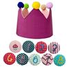Schönes Design Wiederverwendbarer Geburtstagshut Krone für Kinder Happy Birthday Hut Baby Geburtstag Foto Requisiten Geburtstagsparty Deko-