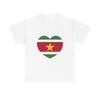 Herzflagge von Suriname - T-Shirt