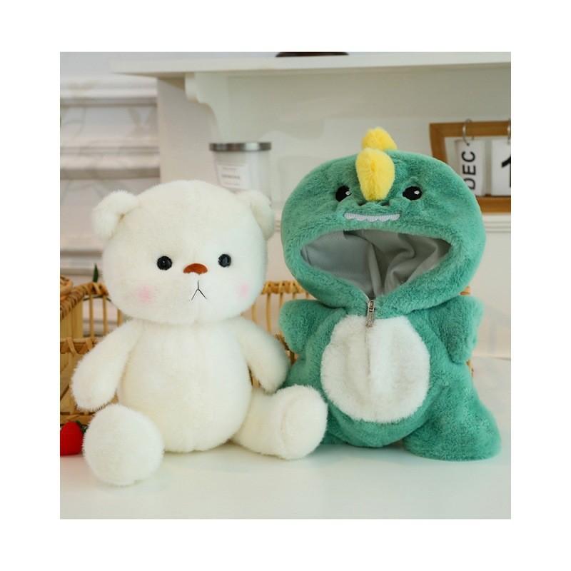 Adorable Fashionable Plush Transformation Bear Doll With Soft Materials For Kids Gifts