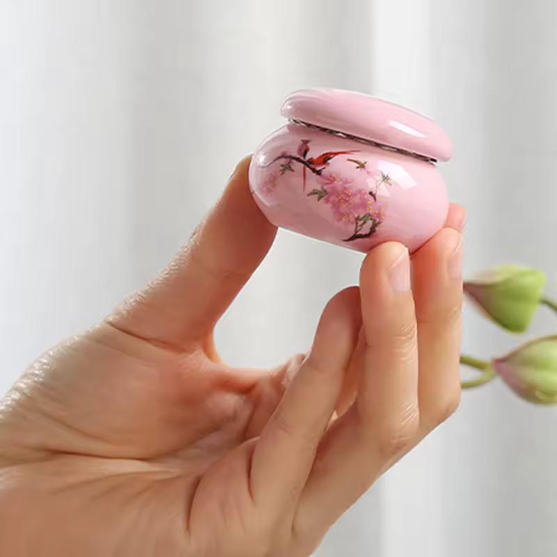 1Pc Ceramics Nail Cup with Lid Acrylic Liquid Powder Ceramic Cup Nail Art Acrylic Liquid Powder Porcelain Dappen Dish Container