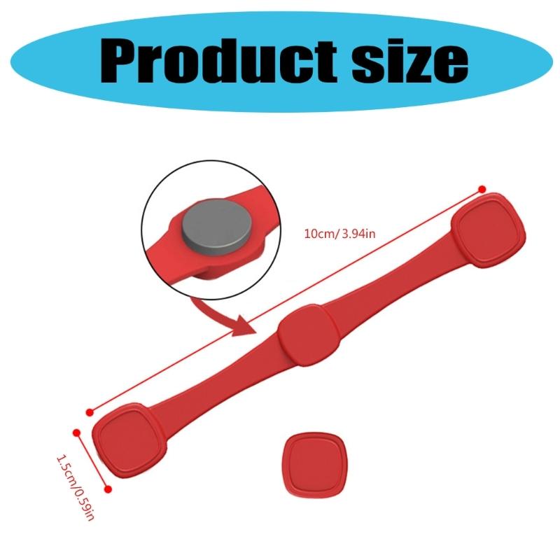 None Scratch Safely Paper Holder Removable Air Fryers Magnets Reusable Air Fryers Magnets Silicone Buckle Enduring