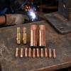 14pcs Standard Size Welding Machine Accessories Brass Gasless Nozzle  For Professional Welding